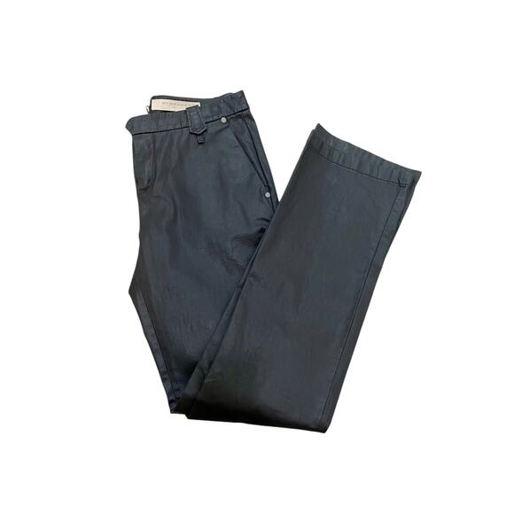 Strenesse Runway 2006 Waxed Cotton Twill Pants Brown Size 8 - Picture 5 of 12